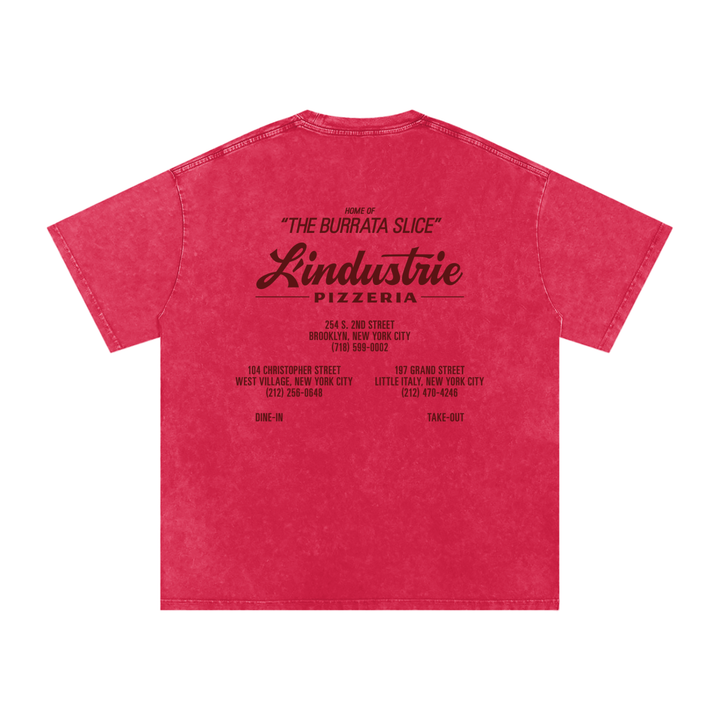 'Home of the Burrata Slice' Washed T-Shirt (L'Industrie)
